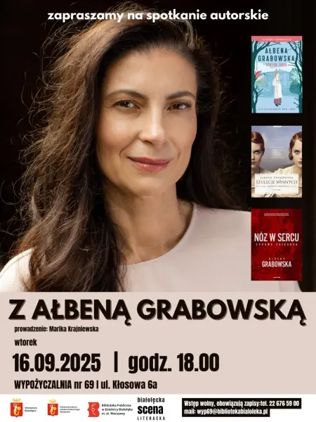 Spotkanie autorskie Ałbeną Grabowską w Wypożyczalni nr 69