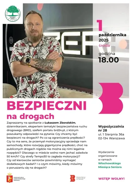 Bezpieczni na drogach - spotkanie z Łukaszem Zboralskim