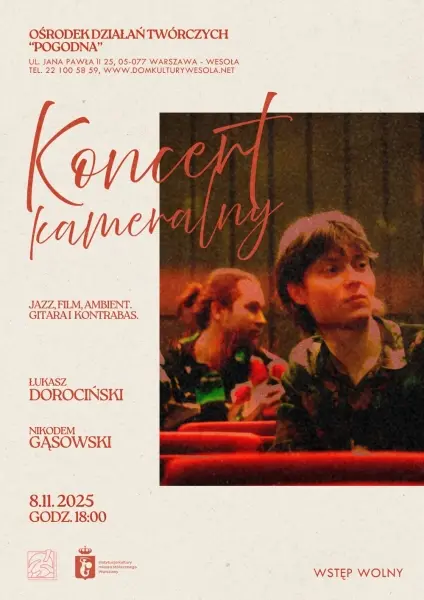 Jesienny koncert kameralny - Nikodem Gąsowski & Łukasz Dorociński