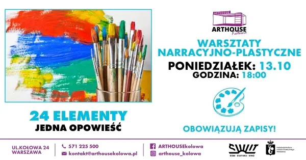 Warsztaty narracyjno-plastyczne dla dzieci pt. 24 elementy - jedna opowieść