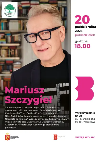 Mariusz Szczygieł – spotkanie autorskie