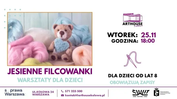 Jesienne filcowanki - warsztaty dla dzieci