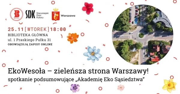 EkoWesoła - zieleńsza strona Warszawy!  Spotkanie podsumowujące projekt "Akademia Eko Sąsiedztwa w Wesołej"