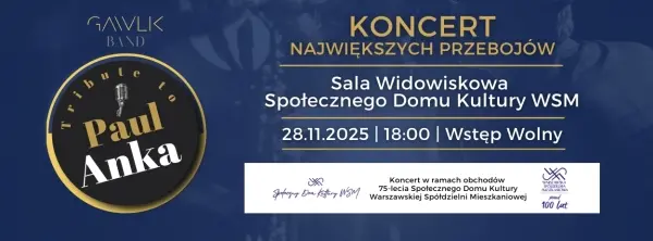 Koncert "Tribute to Paul Anka" - gawlik.band