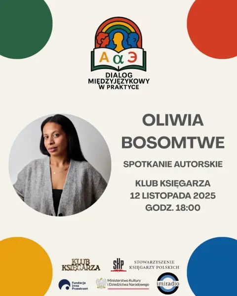 Oliwia Bosomtwe – spotkanie autorskie | Dialog Międzyjęzykowy w Praktyce