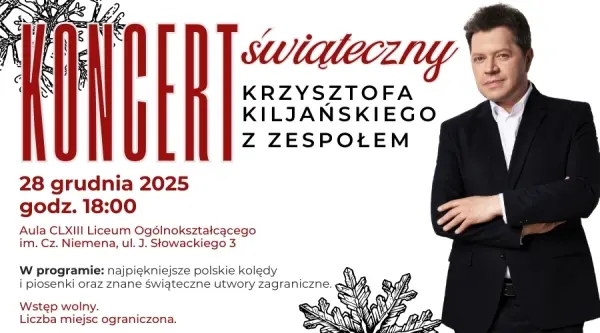 Koncert świąteczny Krzysztofa Kiljańskiego z zespołem