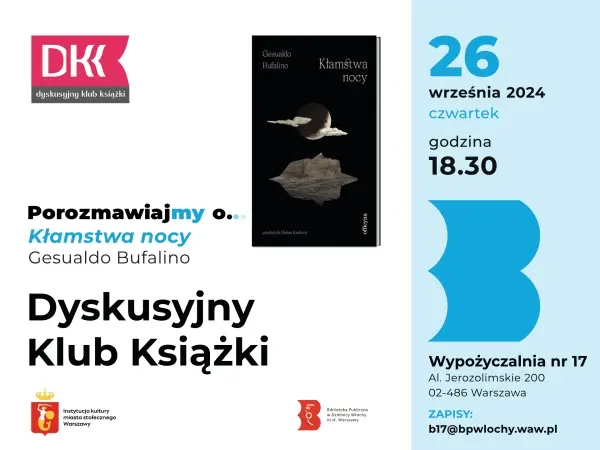 Dyskusyjny Klub Książki - "Kłamstwa nocy" Gesualdo Bufalino