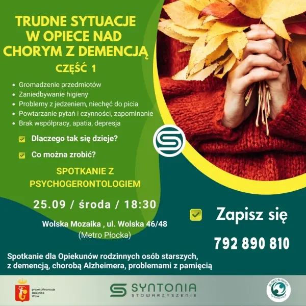 TRUDNE SYTUACJE W OPIECE NAD CHORYM Z DEMENCJĄ - CZ. 1