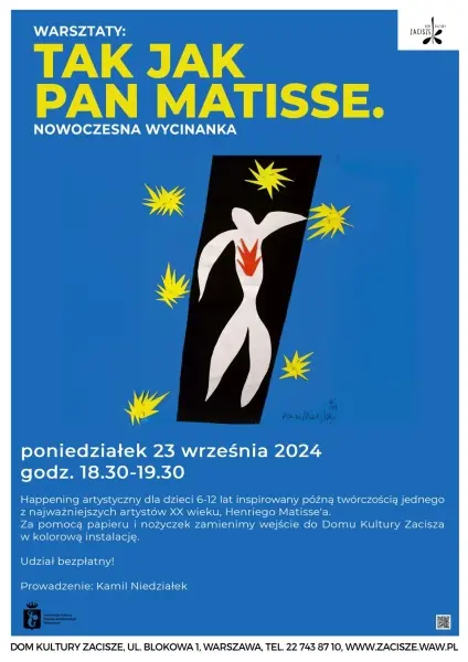 Warsztaty: Tak jak Pan Matisse. Nowoczesna wycinanka