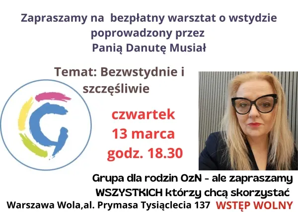  Warsztat: Bezwstydnie i szczęśliwie 