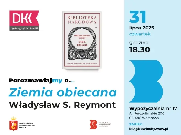 Dyskusyjny Klub Książki - "Ziemia obiecana"  Władysław Reymont