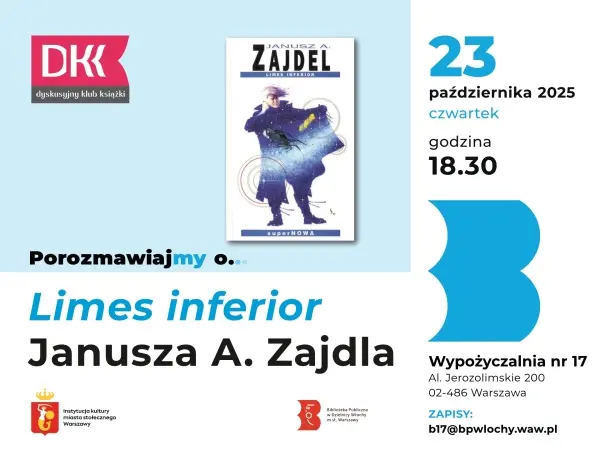 Dyskusyjny Klub Książki: Janusz A. Zajdel – „Limes inferior”