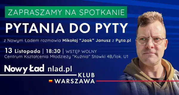 PYTANIA DO PYTY – spotkanie z Mikołajem „Jaokiem” Januszem