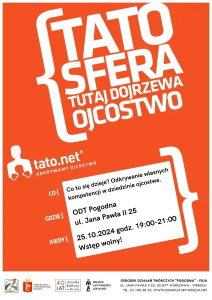 Klub Ojców Tato.net – Co tu się dzieje? Odkrywanie własnych kompetencji w dziedzinie ojcostwa