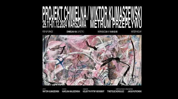 PROJEKT CHMIELNA / WIKTOR KLIMASZEWSKI "METRUM PRZEPŁYWU"
