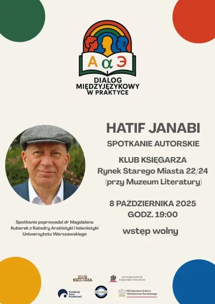 Hatif Janabi - spotkanie autorkskie | Dialog Międzyjęzykowy w Praktyce