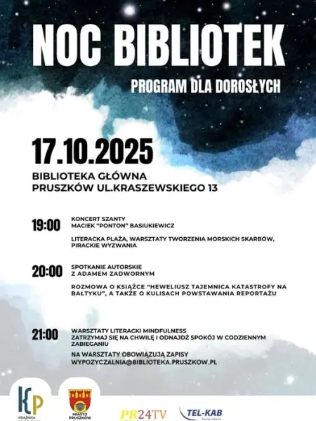NOC BIBLIOTEK w Bibliotece Głównej w Pruszkowie