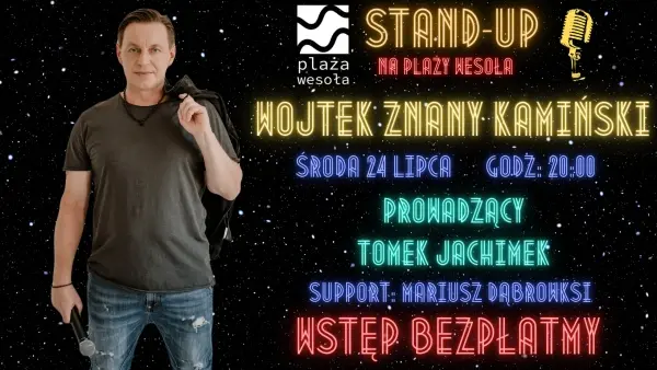 Stand-Up na Plaży Wesoła | Wojtek Znany Kamiński x Tomek Jachimek x Mateusz Dąbrowski [Lista FB]