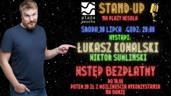 Stand-Up na Plaży Wesoła! Łukasz Kowalski x Wiktor Sumliński