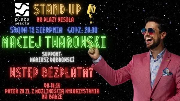 Stand-Up na Plaży Wesoła! Maciej Twarowski X Mariusz Dąbrowski