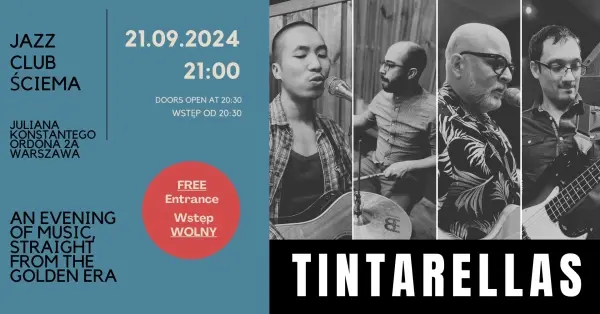 Koncert Tintarellas Ściema Jazz Club