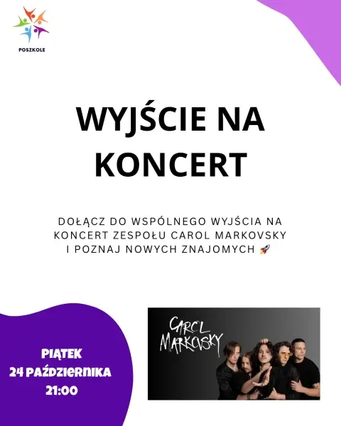 Wspólne wyjście na koncert zespołu Carol Markovski