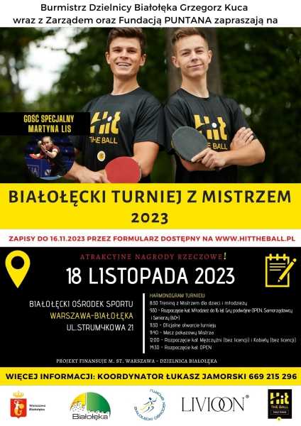Białołęcki Turniej Tenisa Stołowego z Mistrzem 2023
