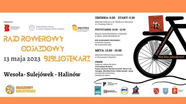 Rajd rowerowy Odjazdowy Bibliotekarz Wesoła - Sulejówek - Halinów 2023