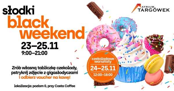Słodki Black Weekend w Atrium Targówek –  Festiwal Słodyczy i Kawy
