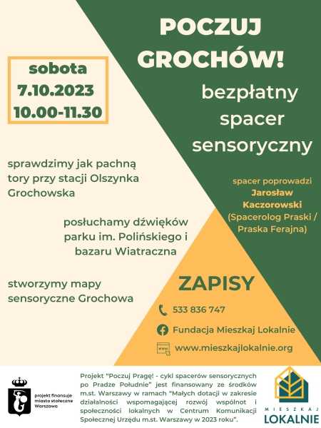 "Poczuj Grochów!" - spacer sensoryczny