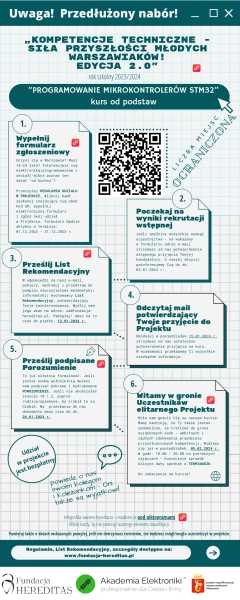 Kompetencje techniczne - siła przyszłości młodych warszawiaków! EDYCJA 2.0. - zapisy