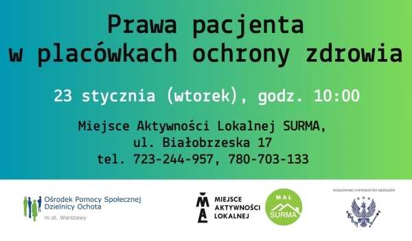 Prawa pacjenta  w placówkach ochrony zdrowia