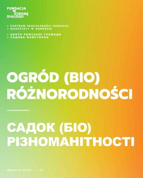 Warsztaty dla dzieci i dorosłych z bioróżnorodności w ogrodzie