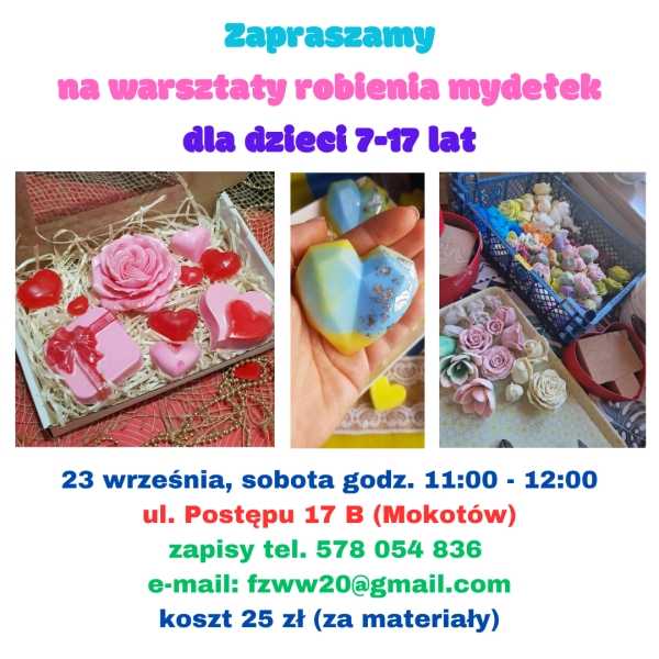Warsztaty robienia mydełek