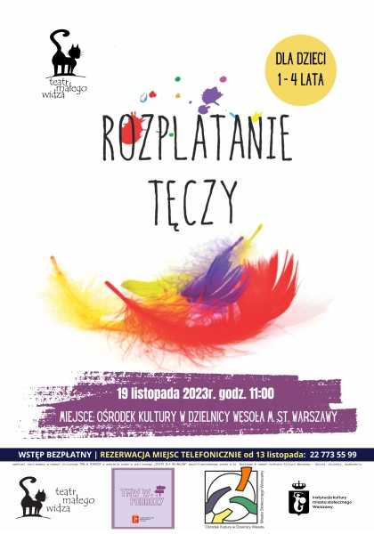 Teatr Małego Widza | Spektakl "Rozplatanie tęczy" dla dzieci wieku 1-4 lat