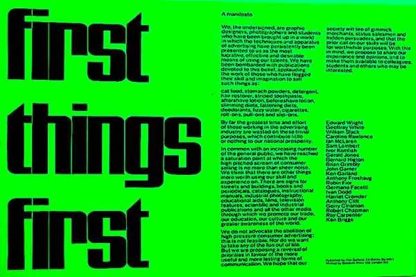 Manifesto: First Things First | Warsaw Bauhaus