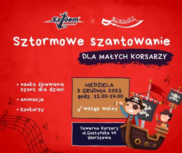 Sztormowe Szantowanie dla Małych Korsarzy
