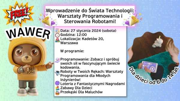 Warsztaty Programowania i Sterowania Robotami dla Dzieci