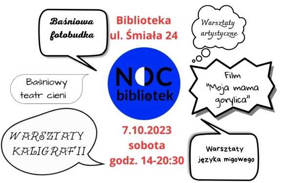 Noc Bibliotek 2022 na Żoliborzu