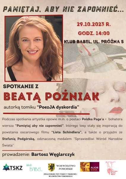 Spotkanie z Beatą Poźniak w Klubie Babel