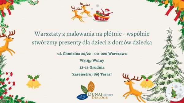 Warsztaty z malowania na płótnie – wspólnie stwórzmy prezenty dla dzieci z domów dziecka
