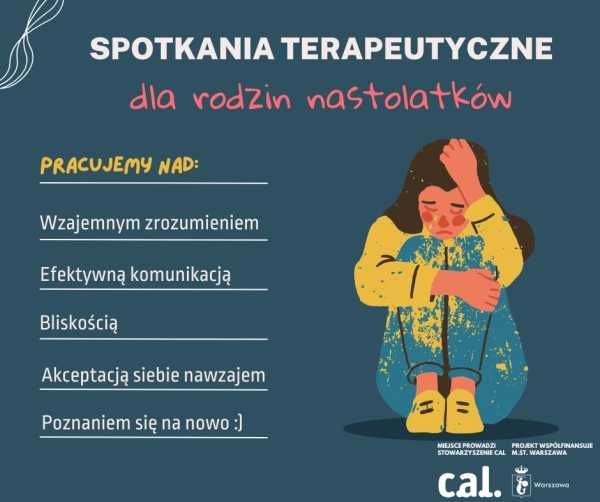 Spotkania terapeutyczne dla rodzin nastolatków