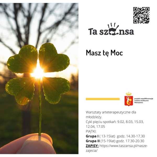 Masz tę Moc - warsztaty arteterapeutyczne dla młodzieży