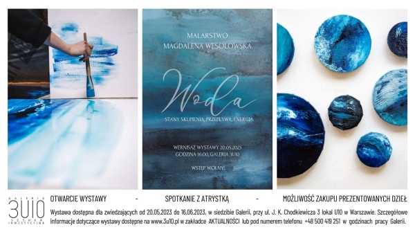 Wernisaż wystawy "WODA - stany skupienia, przepływy, energia" - Magdalena Wesołowska
