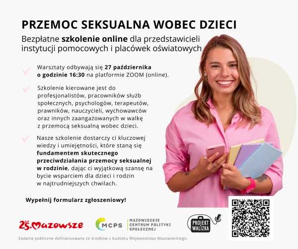 Przemoc seksualna wobec dzieci - szkolenie online