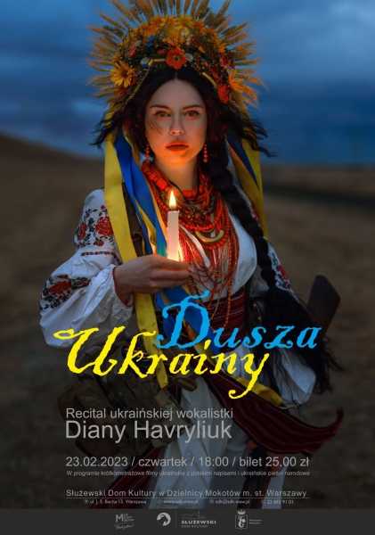 "Dusza Ukrainy. 365 dni wojny" / recital ukraińskiej wokalistki Diany Havryliuk