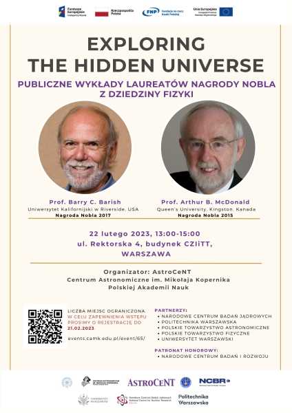 Spotkanie z Noblistami w dziedzinie fizyki - Exploring the Hidden Universe