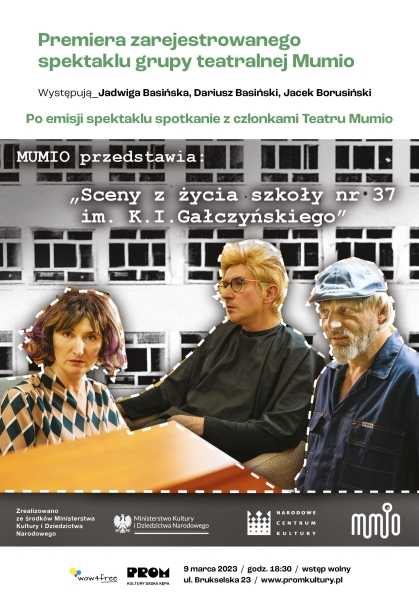 „Sceny z życia szkoły nr 37 im. K.I. Gałczyńskiego” – grupa teatralna Mumio