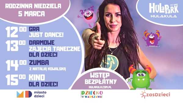ZUMBA KIDS z Natalią Kowalską | Rodzinna Niedziela w Hulakula