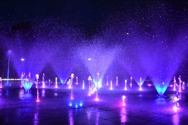 Pokazy fontann w Parku Szymańskiego